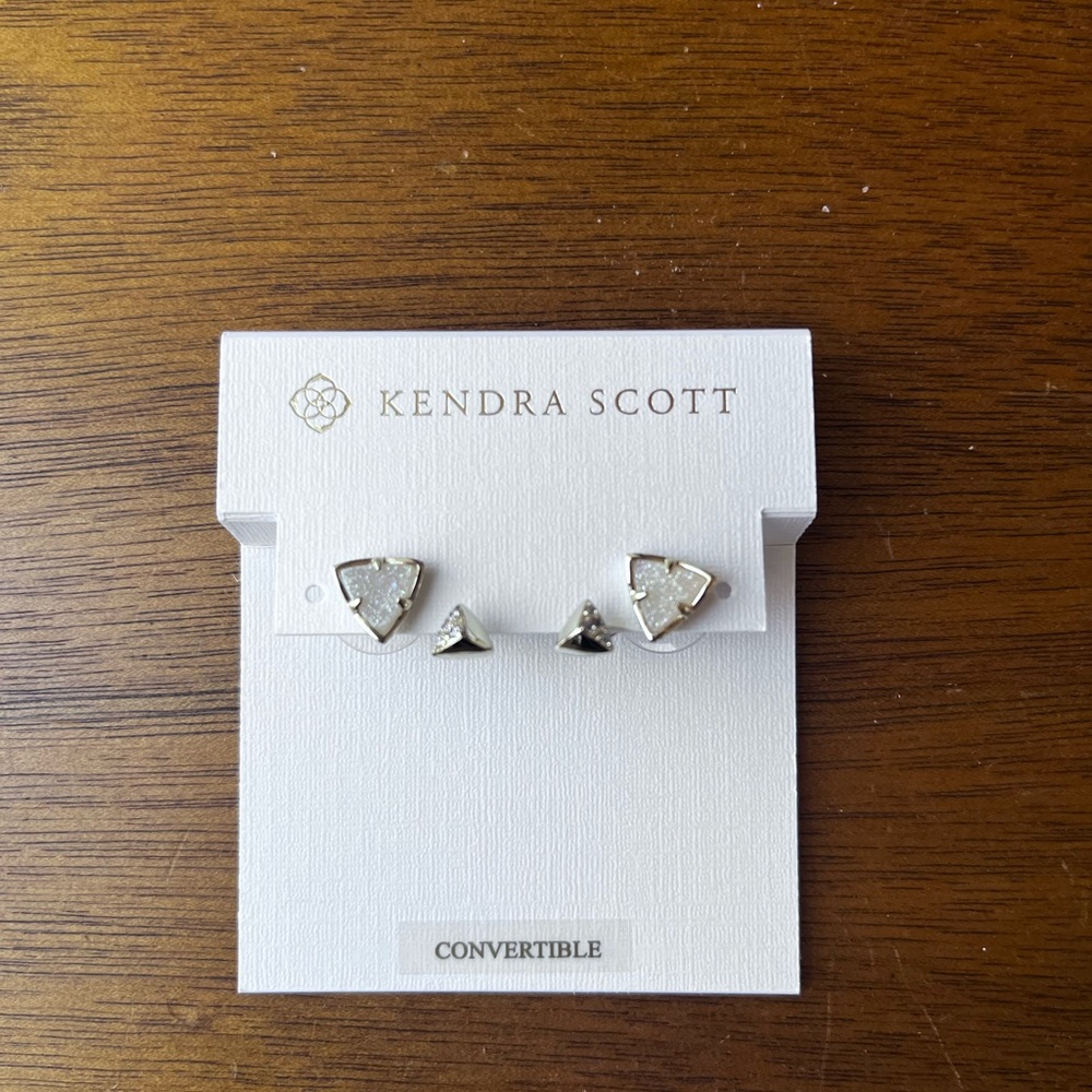 Kendra Scott Perry Gold Drusy Ear Jacket